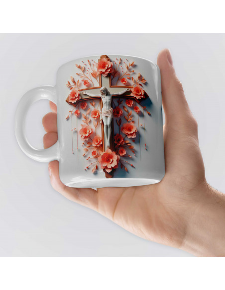 PLANTILLAS PARA TAZAS ESTILO 3D RELIGIOSAS CRISTIANAS