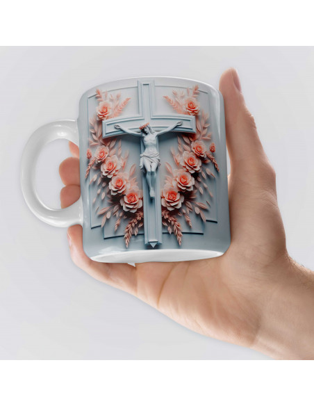 PLANTILLAS PARA TAZAS ESTILO 3D RELIGIOSAS CRISTIANAS