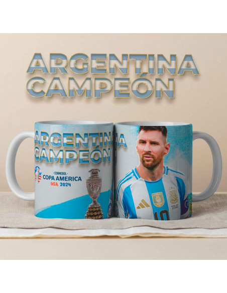 PLANTILLAS PARA TAZAS ARGENTINA CAMPEÓN COPA AMERICA 2024