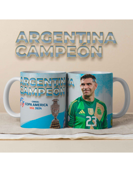 PLANTILLAS PARA TAZAS ARGENTINA CAMPEÓN COPA AMERICA 2024
