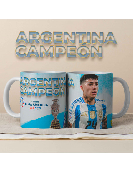 PLANTILLAS PARA TAZAS ARGENTINA CAMPEÓN COPA AMERICA 2024