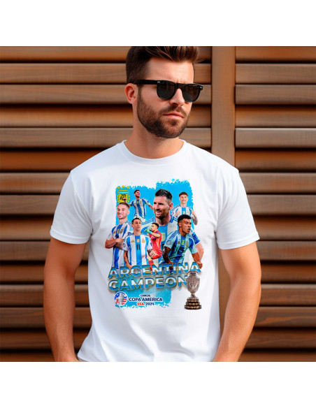 PLANTILLAS PARA REMERAS ARGENTINA CAMPEÓN COPA AMERICA 2024