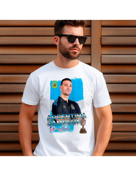 PLANTILLAS PARA REMERAS ARGENTINA CAMPEÓN COPA AMERICA 2024
