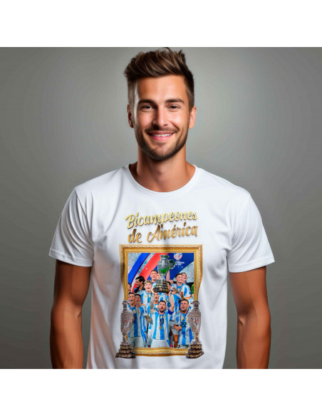 PLANTILLAS PARA REMERAS ARGENTINA BICAMPEÓN COPA AMERICA 2024