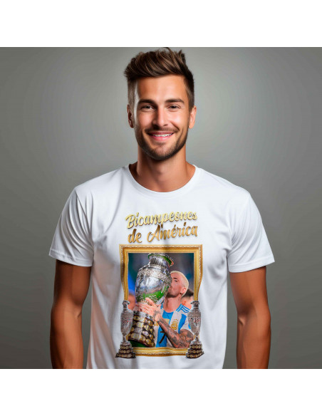 PLANTILLAS PARA REMERAS ARGENTINA BICAMPEÓN COPA AMERICA 2024