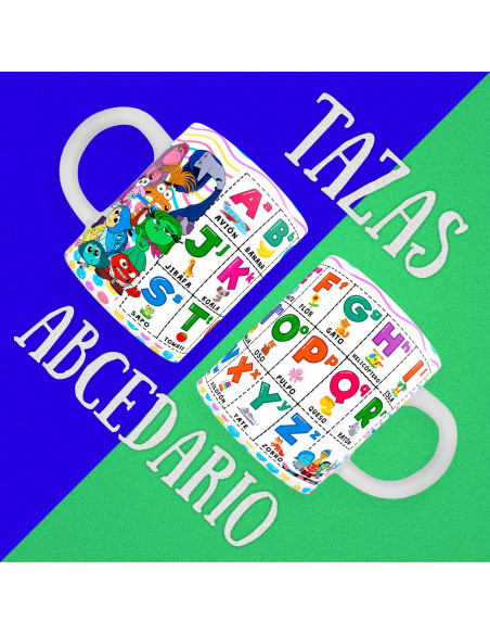 copy of PLANTILLAS TAZAS INFANTILES ABECEDARIO PACK 1