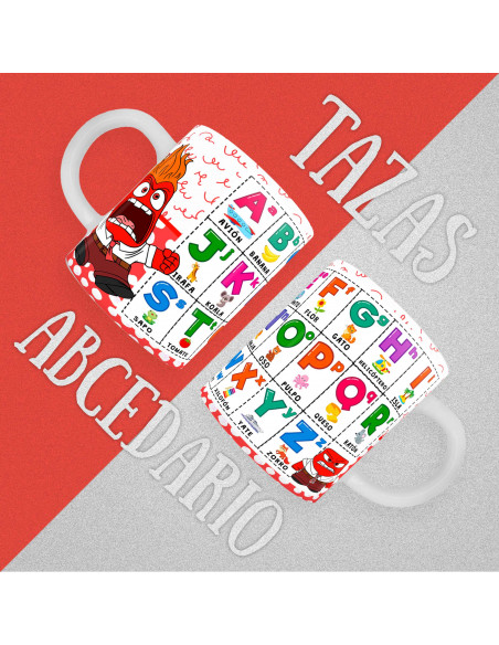 copy of PLANTILLAS TAZAS INFANTILES ABECEDARIO PACK 1