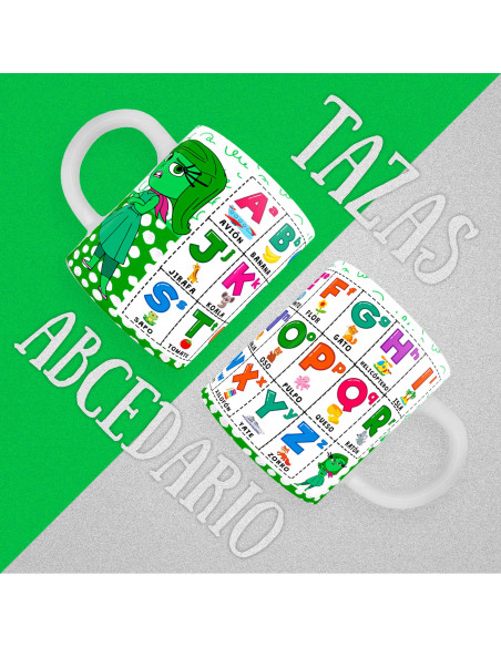 copy of PLANTILLAS TAZAS INFANTILES ABECEDARIO PACK 1