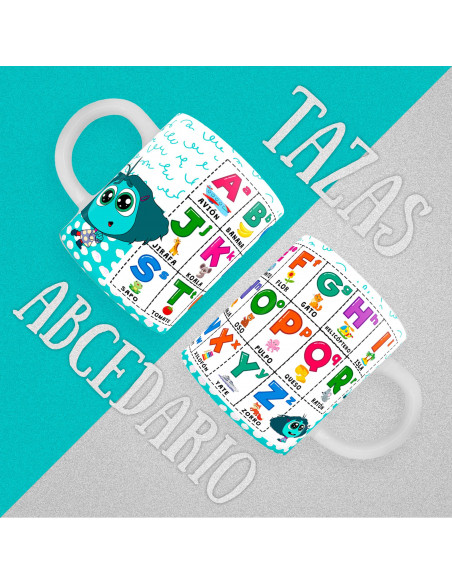 copy of PLANTILLAS TAZAS INFANTILES ABECEDARIO PACK 1