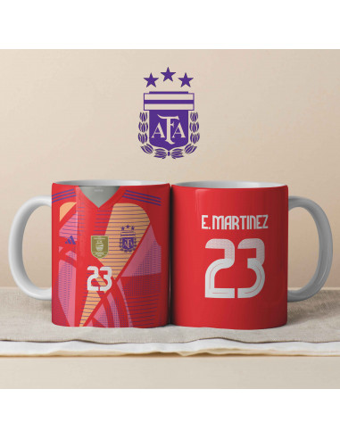 PLANTILLA TAZA CAMISETA ROJA DIBU...