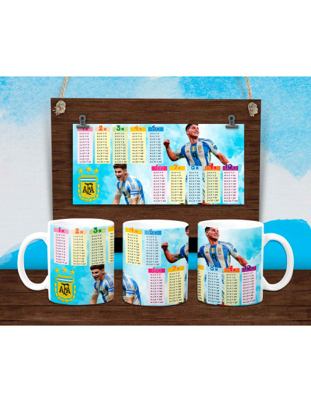PLANTILLAS PARA TAZAS TABLA MULTIPLICAR ARGENTINA