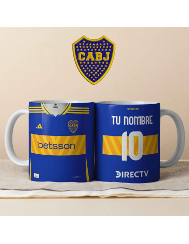 PLANTILLA TAZA CAMISETA BOCA JUNIORS...