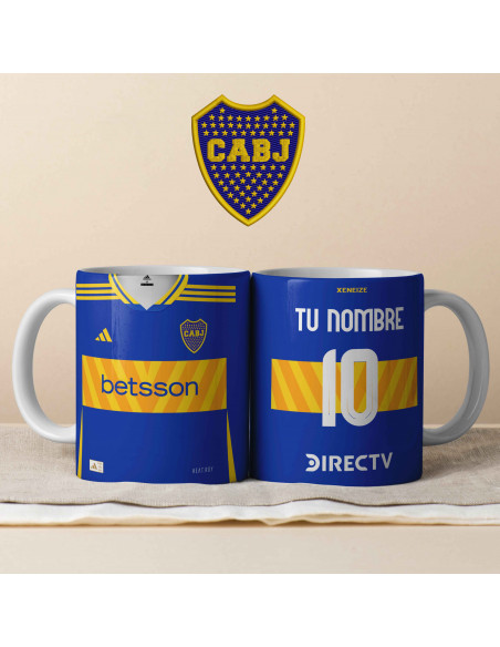 PLANTILLA TAZA CAMISETA BOCA JUNIORS 2024 2025