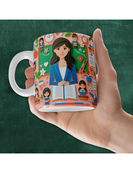 PLANTILLAS TAZAS DIA DEL MAESTRO 3D