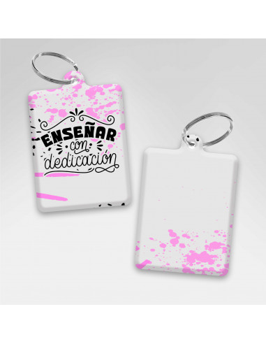 PLANTILLAS LLAVEROS RECTANGULAR DIA...