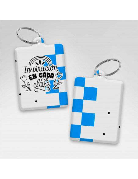 PLANTILLAS LLAVEROS RECTANGULAR DIA DEL MAESTRO FRASES
