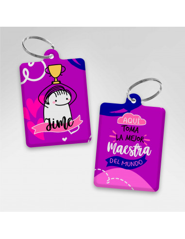 PLANTILLAS LLAVEROS RECTANGULAR DIA...