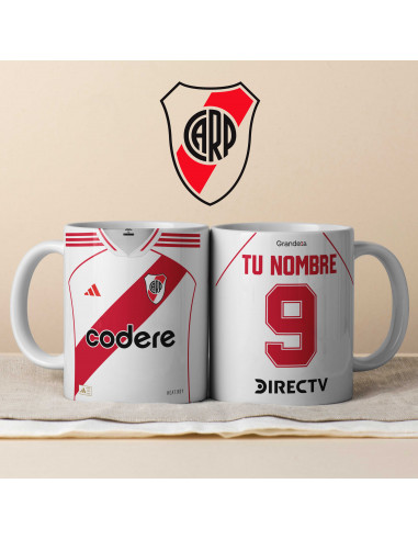 PLANTILLA TAZA CAMISETA RIVER PLATE...