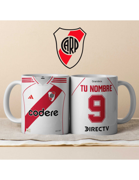 PLANTILLA TAZA CAMISETA RIVER PLATE 2024 2025