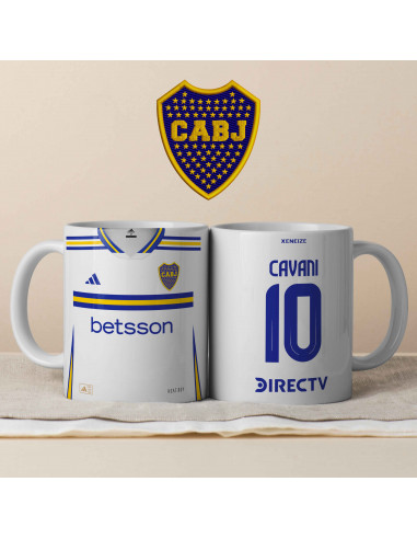PLANTILLA TAZA CAMISETA SUPLENTE BOCA...