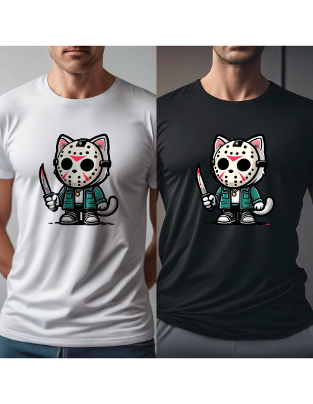 PLATILLAS REMERAS TERROR DE GATOS HALLOWEEN