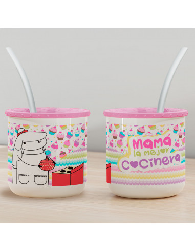 PLANTILLA MATE FLORK DIA DE LA MADRE