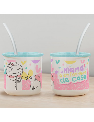 PLANTILLA MATE FLORK DIA DE LA MADRE