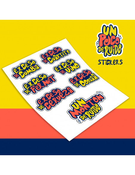 STICKERS UN POCO DE RUIDO PACK 2