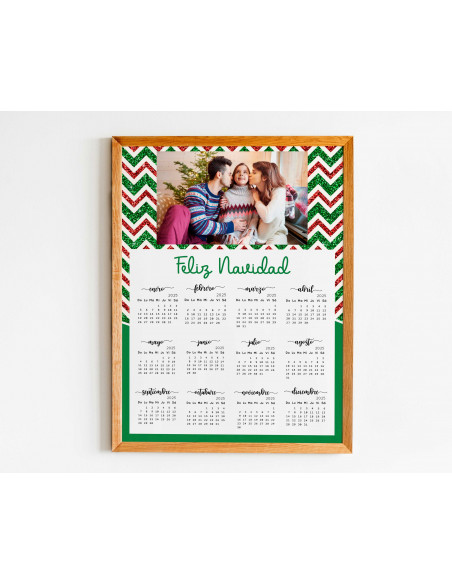 CALENDARIO 2025 PARA FOTO NAVIDAD AÑO NUEVO