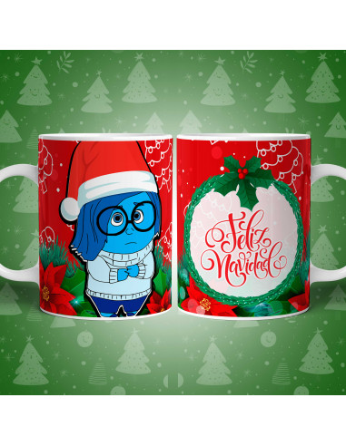 PLANTILLAS TAZAS INTENSAMENTE 2 NAVIDAD