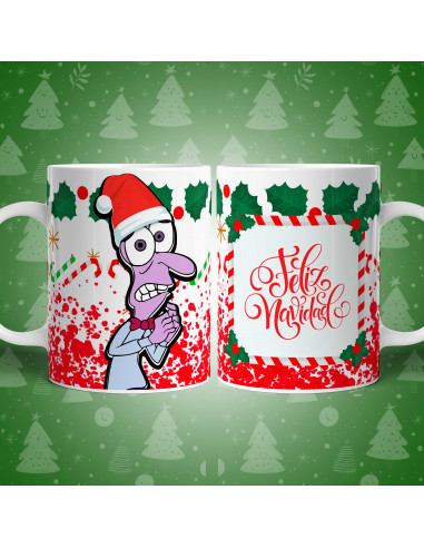 PLANTILLAS TAZAS INTENSAMENTE 2 NAVIDAD