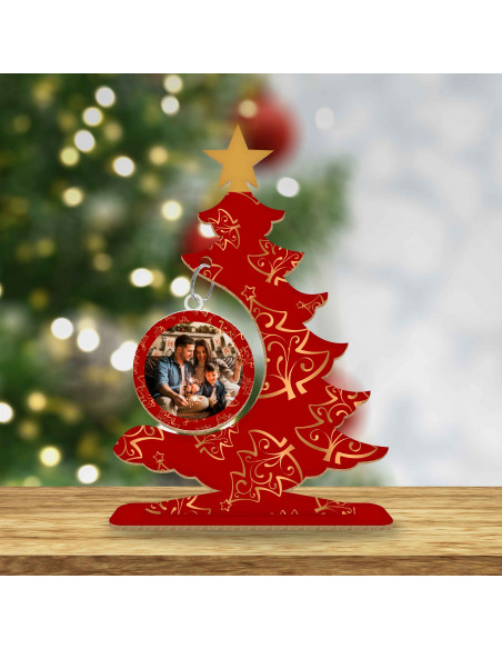 ARBOLITOS NAVIDAD EN ROJO Y DORADO