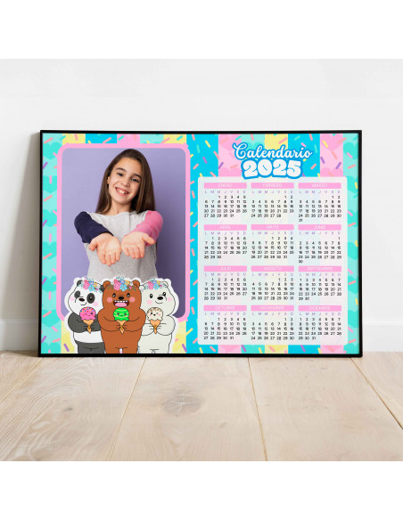 CALENDARIO 2025 PARA FOTO INFANTILES PACK 2