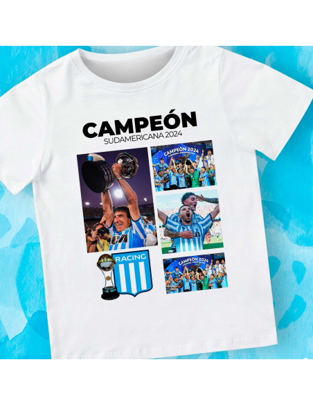 PLANTILLAS REMERAS RACING CAMPEON SUDAMERICANA 2024