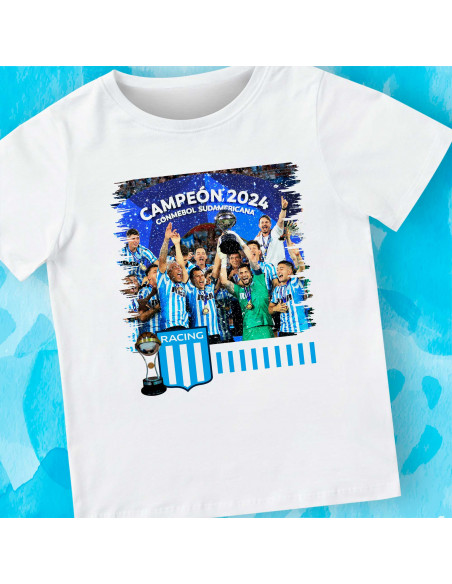 PLANTILLAS REMERAS RACING CAMPEON SUDAMERICANA 2024