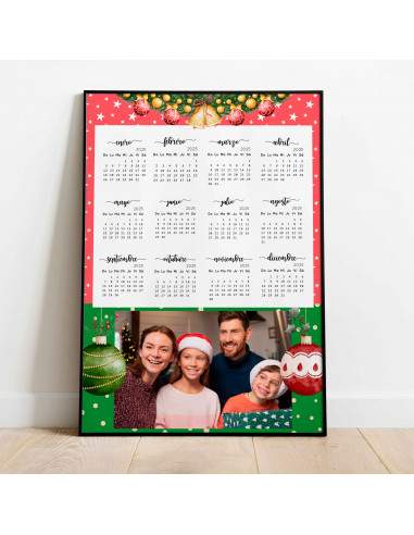 CALENDARIO 2025 PARA FOTO NAVIDAD AÑO...