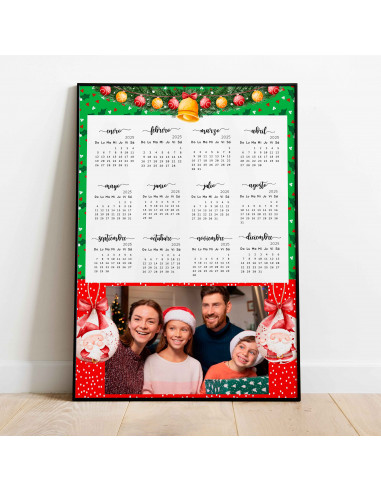 CALENDARIO 2025 PARA FOTO NAVIDAD AÑO...