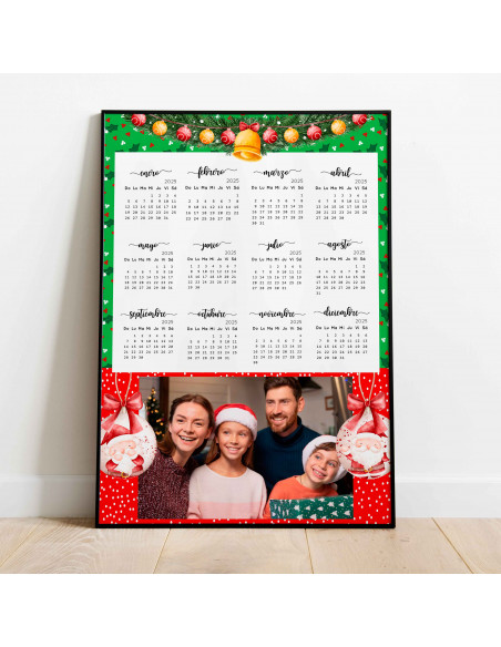 CALENDARIO 2025 PARA FOTO NAVIDAD AÑO NUEVO PACK 2