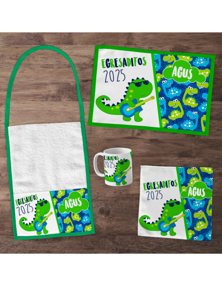 Pack Jardin - SET DE JARDIN EGRESADITOS DINO NENE