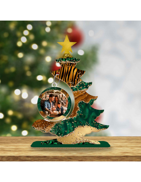 ARBOLITOS NAVIDAD VERDE Y DORADO