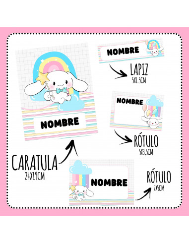 ETIQUETAS ESCOLARES 2025 PACK 1