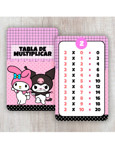 TABLA DE MULTIPLICAR 2025 PACK 1