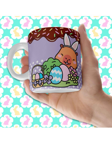 PLANTILLAS PARA TAZAS PASCUA CAPYBARA...