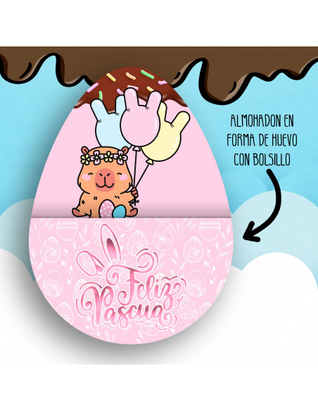 ALMOHADONES HUEVITO CAPYBARA