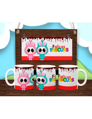 PLANTILLAS TAZA PASCUAS INFANTILES...