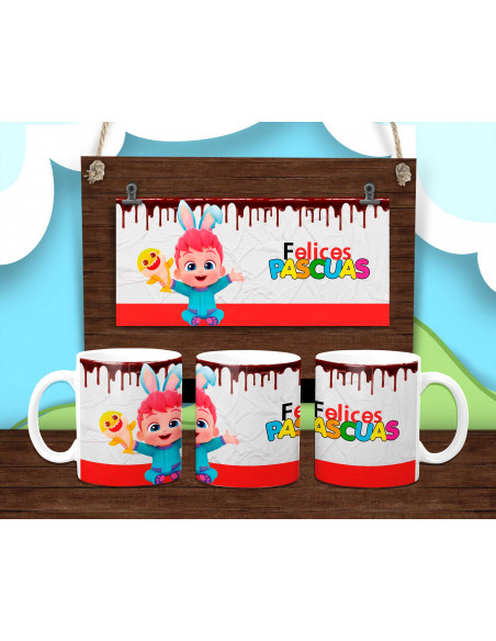 PLANTILLAS TAZA PASCUAS INFANTILES KINDER 2025
