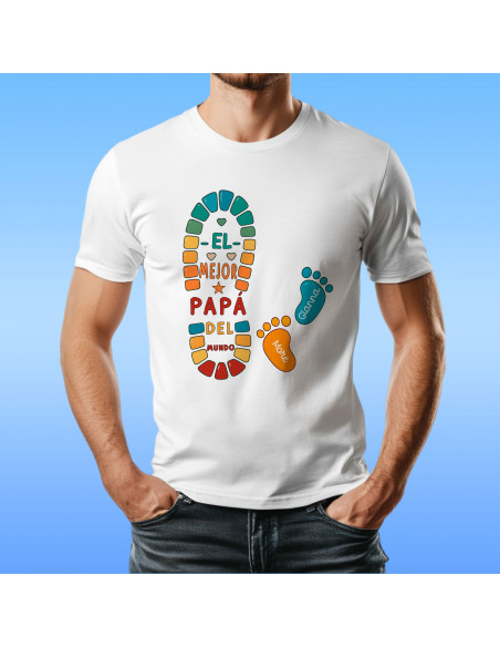 PLANTILLAS PARA REMERAS HUELLAS DIA DEL PADRE