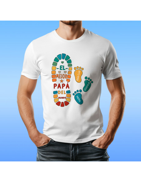 PLANTILLAS PARA REMERAS HUELLAS DIA DEL PADRE