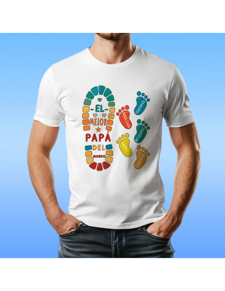 PLANTILLAS PARA REMERAS HUELLAS DIA DEL PADRE
