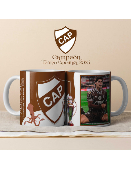 PLANTILLAS TAZAS PLATENSE CAMPEON 2025